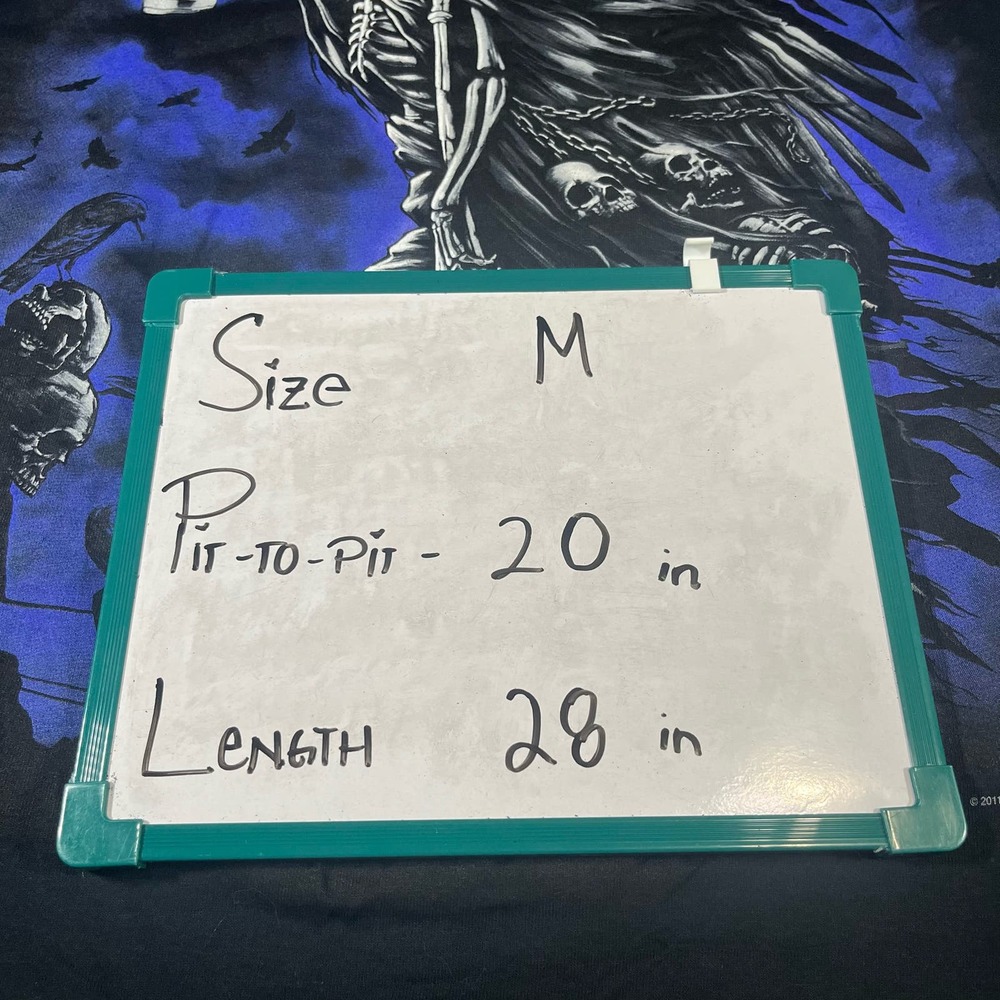 Liquid Blue Black Skull Reaper Men’s Sz M New - Picture 6 of 6